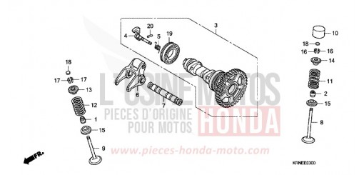 ARBRE A CAMES/SOUPAPE CRF250RB de 2011